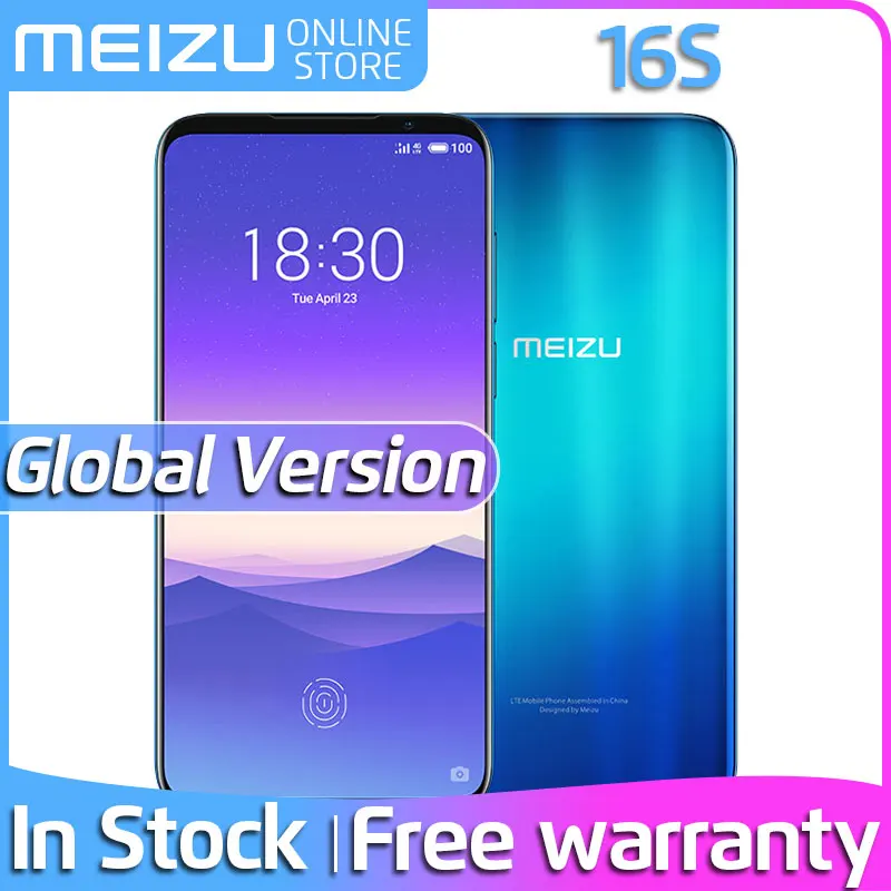 Meizu 16 s 6G 128 ГБ Snapdragon 855 Смартфон Android NFC телефон Глобальная версия Meizu16 s 48MP 20MP камера Amoled Супер экран