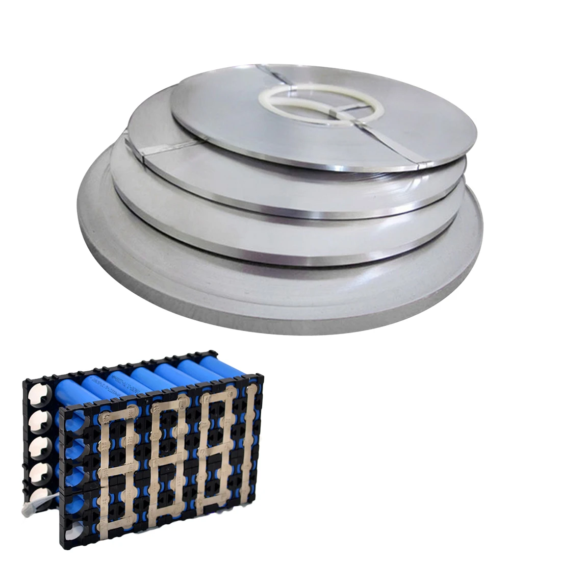 

2021 Nickel Plated Steel Strip Tape For Li 18650 Battery Spot Welding Compatible For Spot Welder Machine Wholesale 2M 0.1x5mm