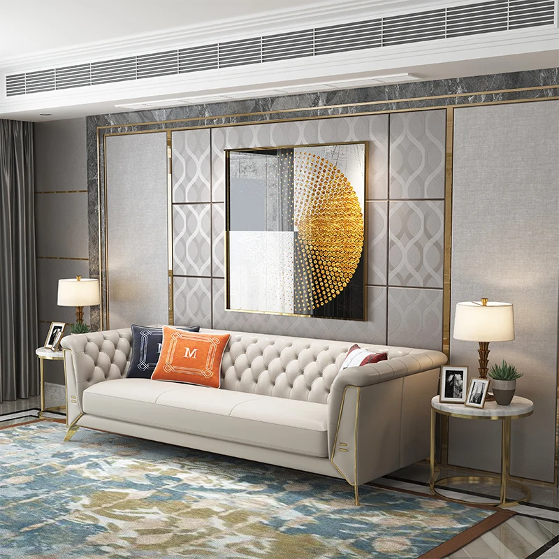 4 кресло диван из кожи современная мебель для гостиной|Наборы гостиной| |