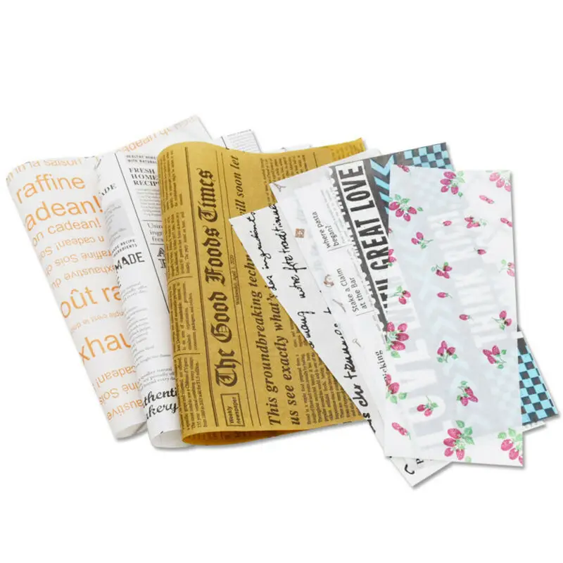 50 шт. новый торт рулон туалетной масло Бумага хлеб стойкость к смазочным