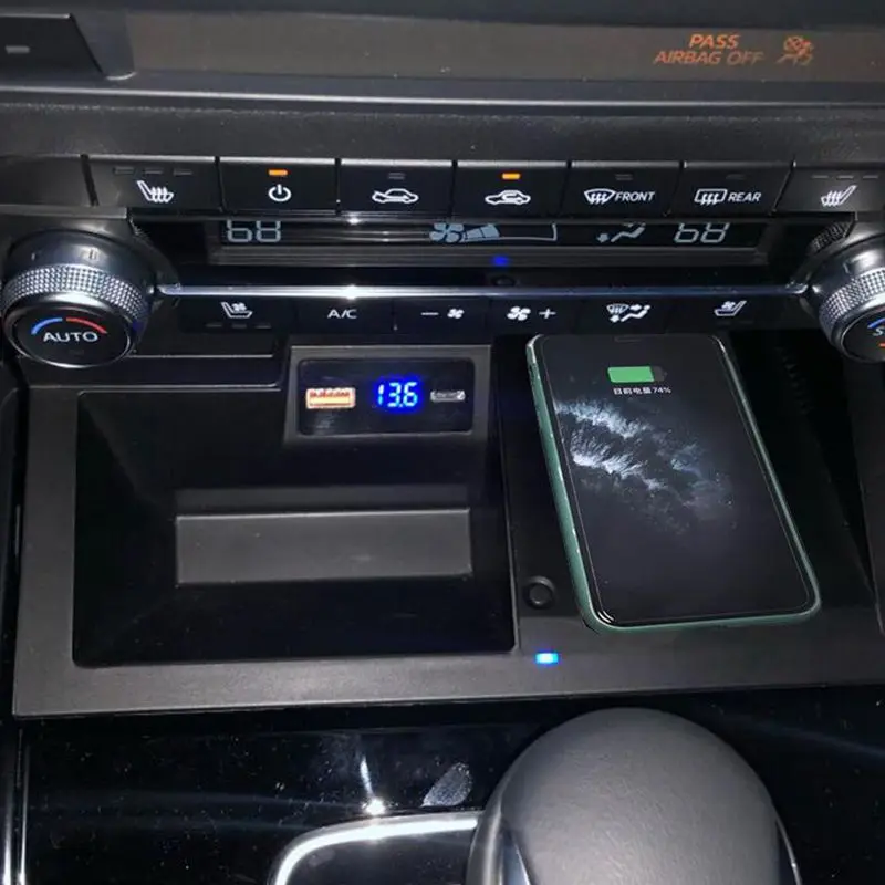 for mazda cx 5 cx5 2017 2018 2019 2020 2021 15w car qi wireless charging fast charger charging case phone holder accessories free global shipping