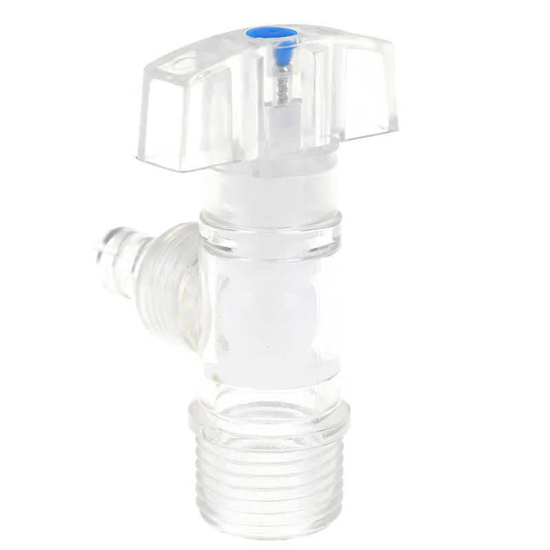 

1pcs Transparent Plastic Faucet 4-Divided Triangle Valve Pagoda Head Water Tap