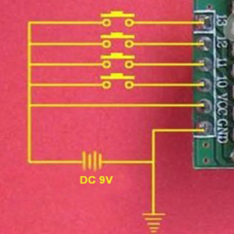 DC9V 433M 4Ch PT2262 ASK OOK RF беспроводной передатчик датчик модуль для Arduino UNO MEGA2560 DUE MCU