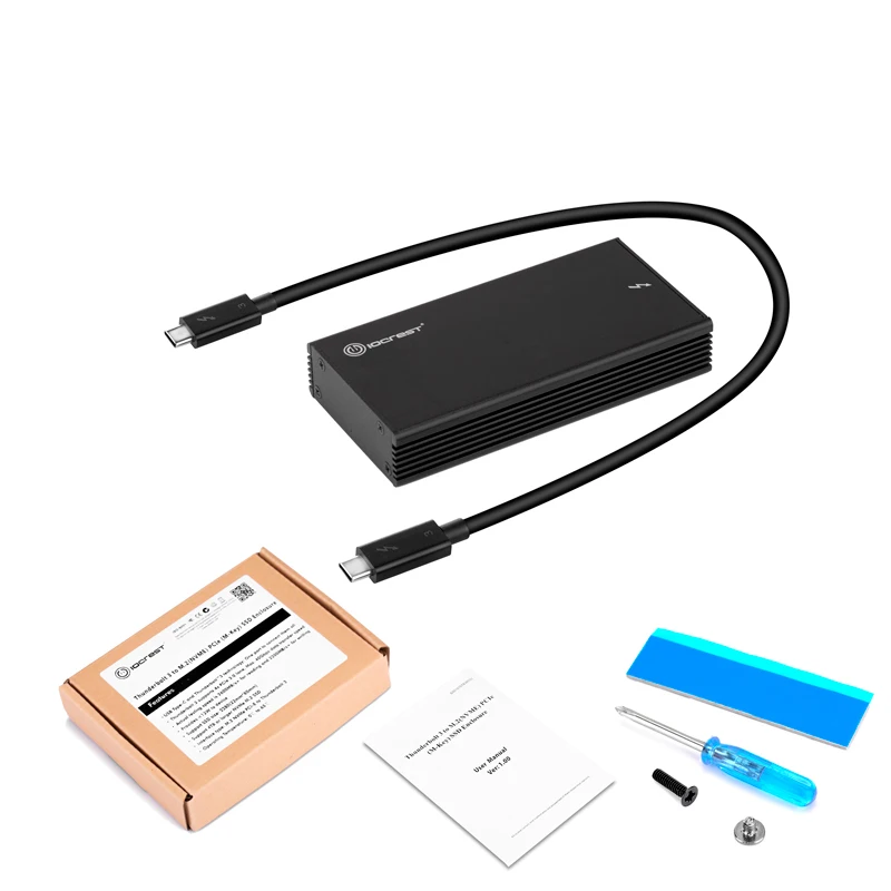 Thunderbolt 3 NVME SSD корпус чехол 40Gb к NVMe M.2 жесткий диск Коробка для ноутбука Настольный