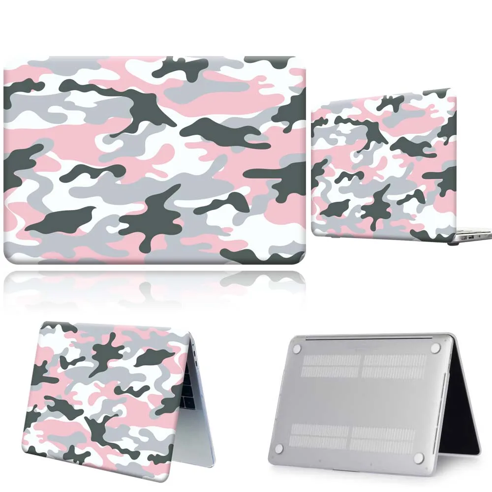 Жесткий Чехол для ноутбука Apple Macbook 12/Pro 13(A2251 A2289)/Pro 13 A2338/Air A2337/Pro 15 16/Air 11 розовый