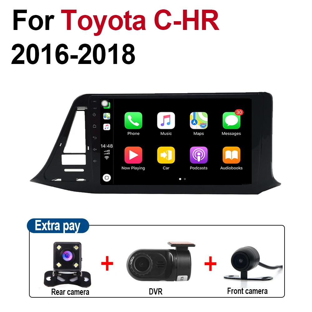 Автомагнитола ZaiXi с GPS Навигатором Android стерео для Toyota CHR RHD 2016 ~ 2018 NAVI