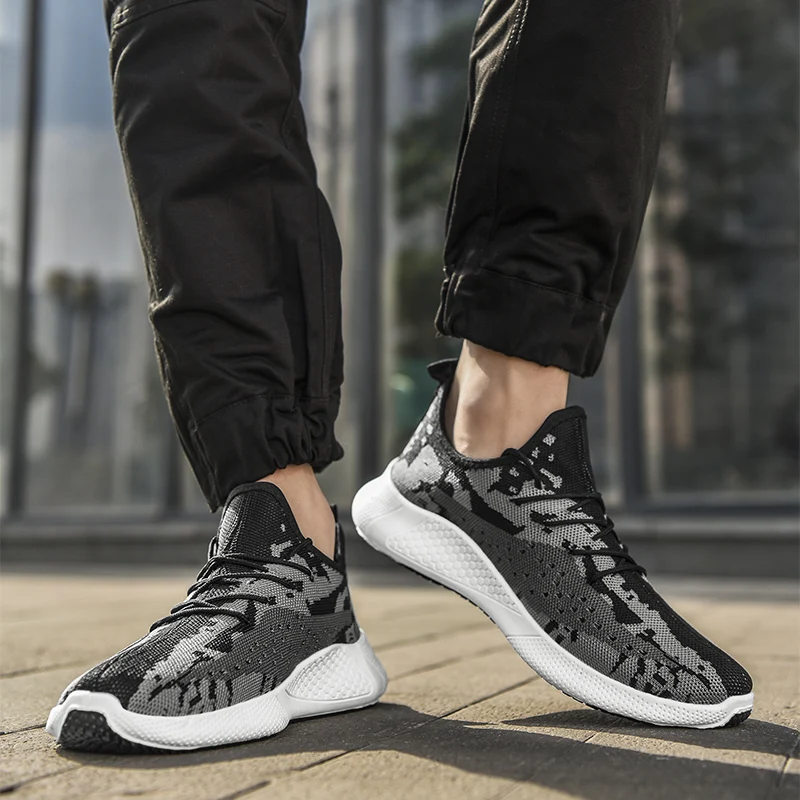 Мужские кроссовки мужские дышащие для занятий спортом на открытом воздухе