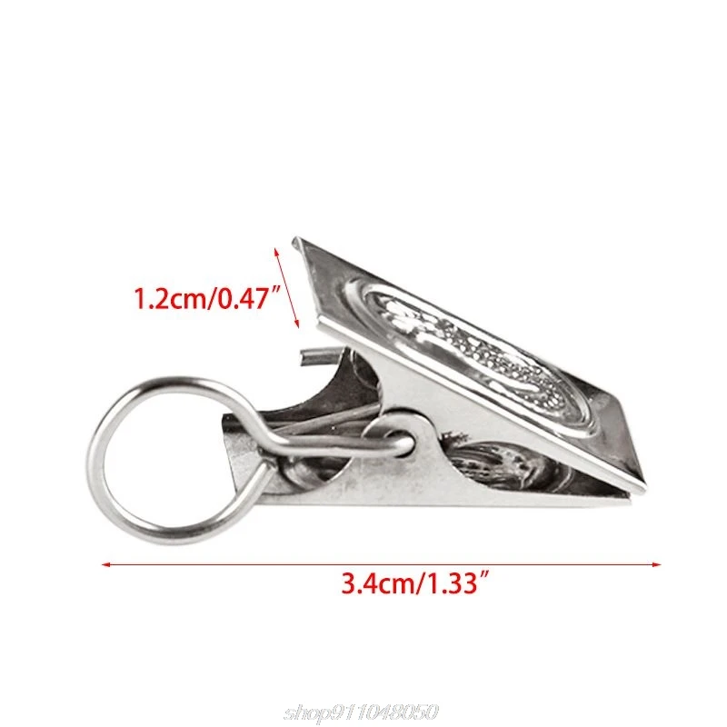 

Stainless Steel Curtain Clips Metal Hanging Hooks for Curtain Photos Home Decoration Pack of 100 M05 21 Dropshipping