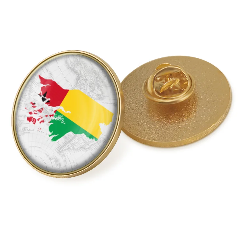 Эмблема герба Гвинеи-билия карта Гвинеи-Бисау флаг Национальная эмблема брошь