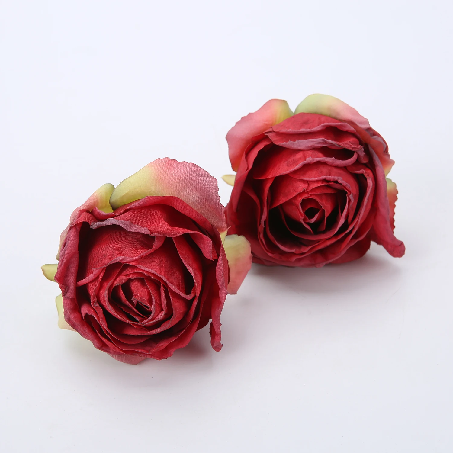 

2 Pcs/set Artificial Rose Flowers Bridal Wedding Party Decorative Bouquet Boutique Silk Wreath Scrapbooking Craft Fake Flowers