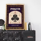 Плакат для комнат, Настенный декор, человек пещера искусство, покер настенное искусство, игры, хобби, печатное искусство, постер для казино, Техасский Холдем, старинный покерный