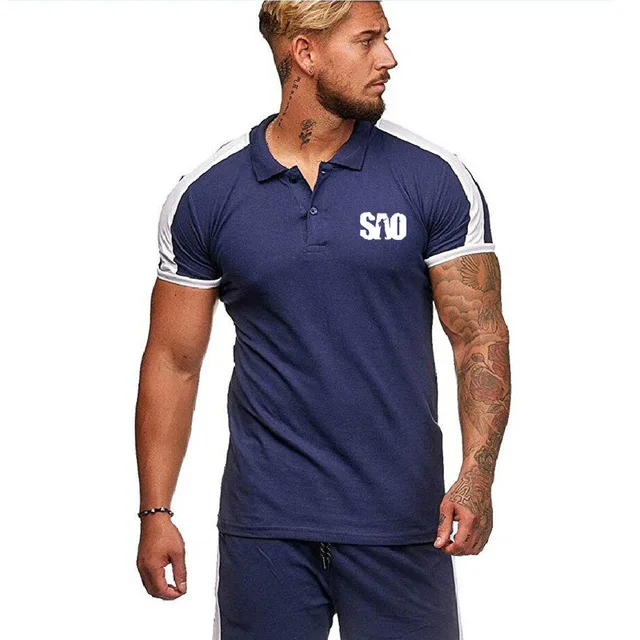 Мужская рубашка поло аниме Sword Art Online футболка с коротким рукавом летняя