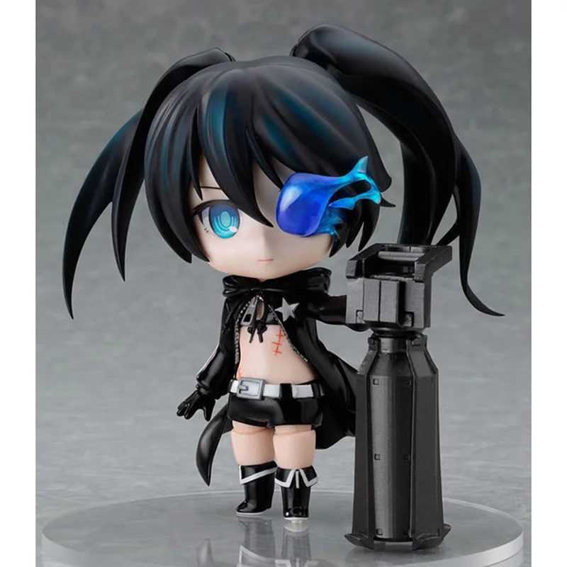 

10Cm New Q Version Of The Black Black Rock Shooter Anime Character Toy PVC Deformable Doll Figurine Collection Gift