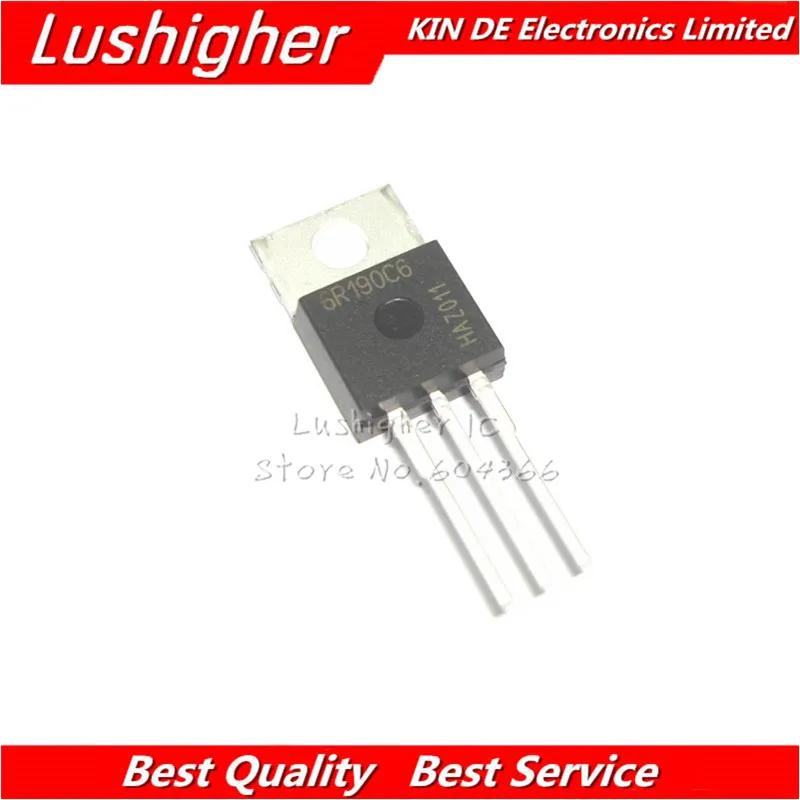5 шт. 6R190C6 60R190 TO220 600V 18A IPP60R190C6 TO 220|Интегральные схемы| |