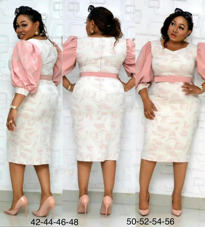 Африканский мама принт платья для женщин в африканском стиле Dashiki с буфами на