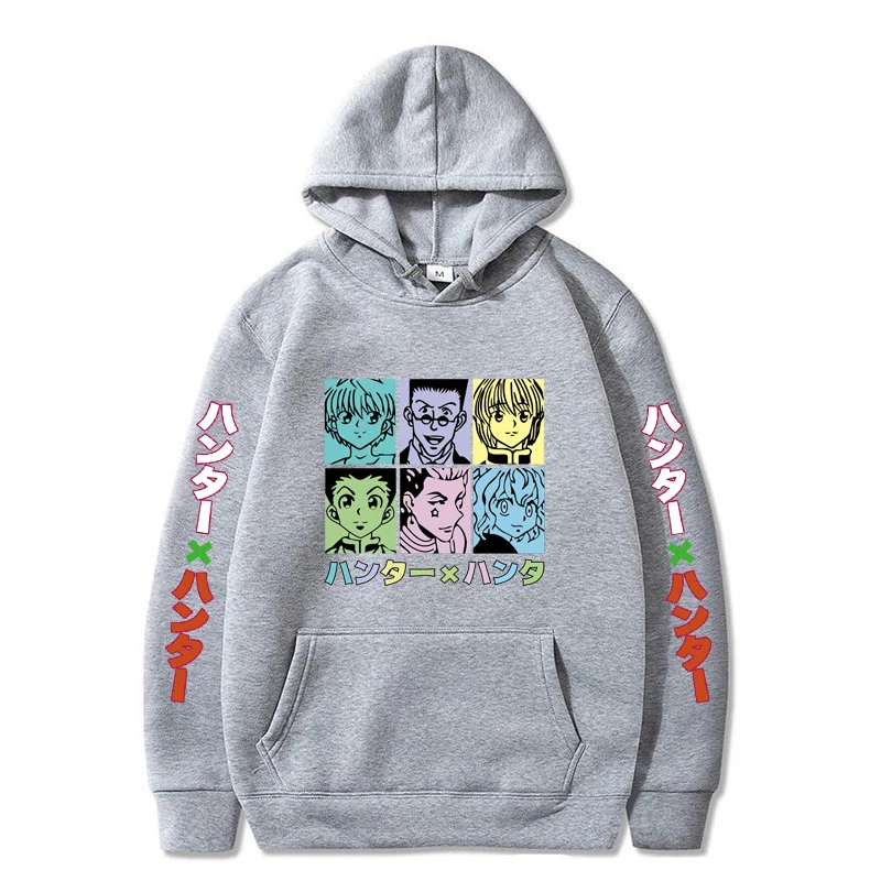 

HUNTER X HUNTER Harajuku Pink Pullovers Casual Tops O-neck men Hooded Sweatshirt Student casua Hoodie Pullovers Long Sleeves