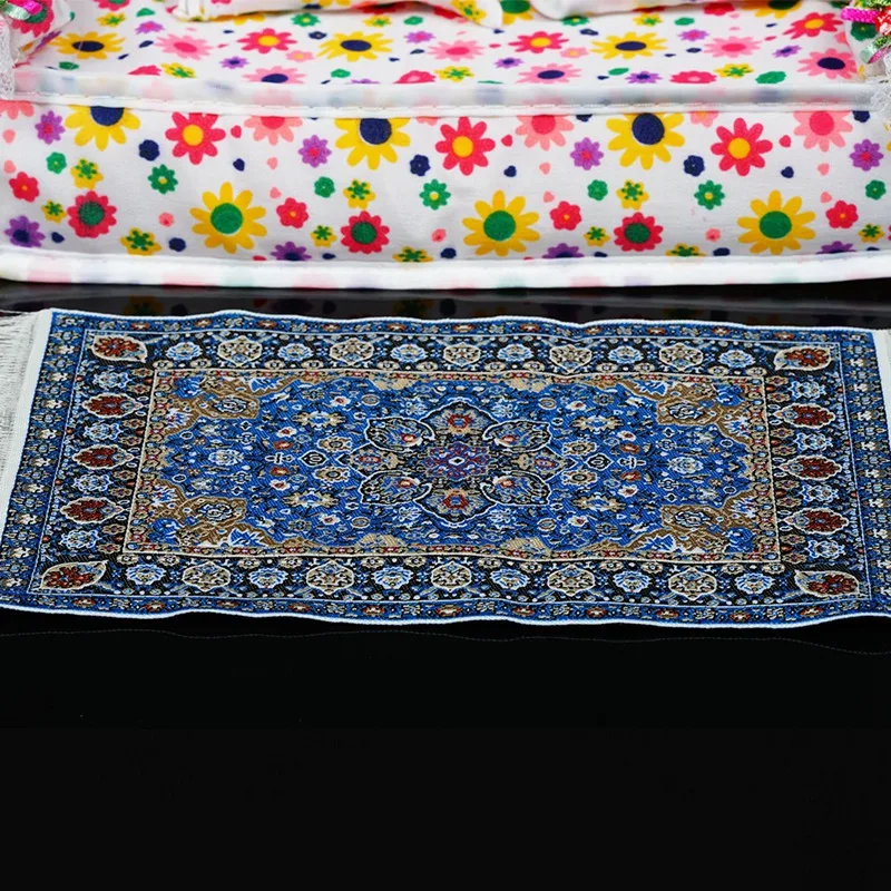 1:12 Кукольный домик Миниатюрный ковер импортный игрушка Синяя Звезда коврик