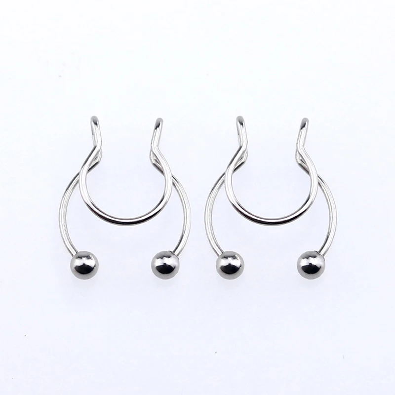 2021 Fake Piercing Nose Ring Alloy Hoop Septum Rings For Women Fashion Body Jewelry Gifts Magnetic | Украшения и аксессуары