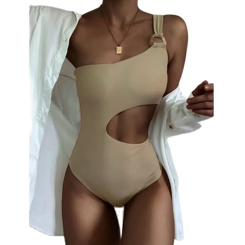 2021 купальники женский купальник цельный сексуальный монокин с вырезами