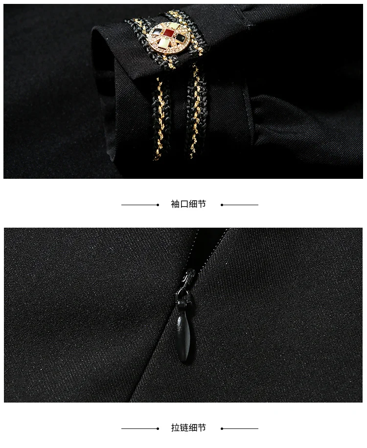 

Design Office Lady Dress Women Black Ladies Dresses Belt Korean Dress Sashes Vestido De Muje Robe Longue Femme Vestido Longo