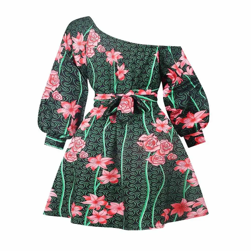 Kanga Clothing-Green BOHISEN Дашики африканские платья для женщин без рукавов праздничное платье для девочек Базен одежда Анкара богатые топы летние африканские женщины - Цвет: Kanga Clothing-Green