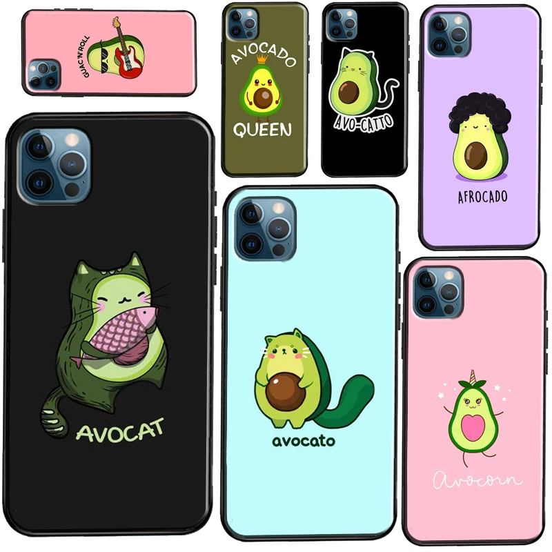 

Милый чехол с авокадо для iPhone 13 12 11 Pro Max 6S 7 8 Plus SE 2020 12 13 Mini X XR XS Max, задняя крышка