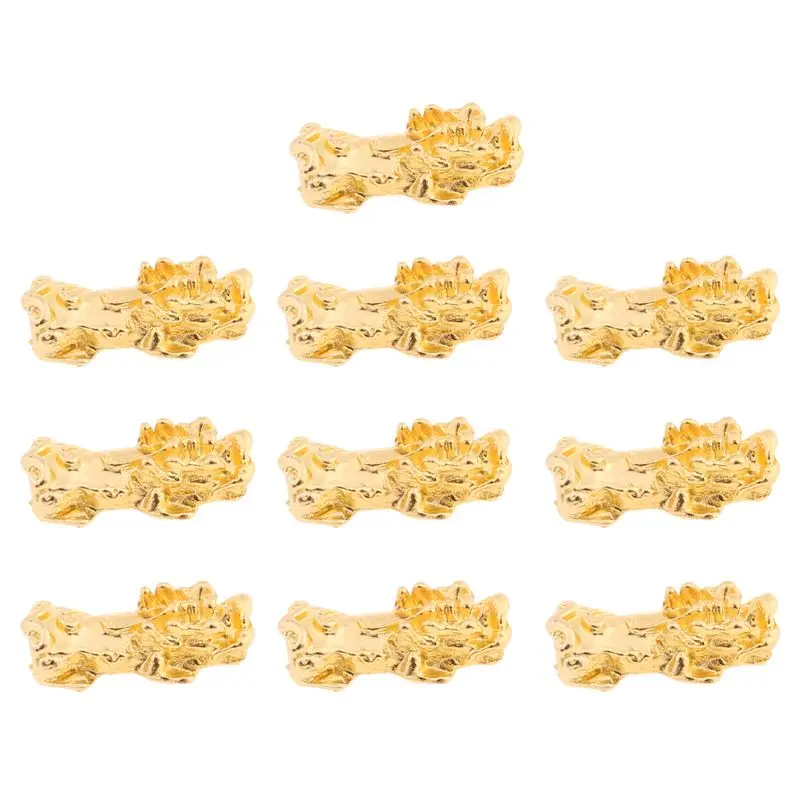 10 шт. Золотое богатство Porsperity Pi Xiu бусы Yao Шарм браслет Изготовление ювелирных