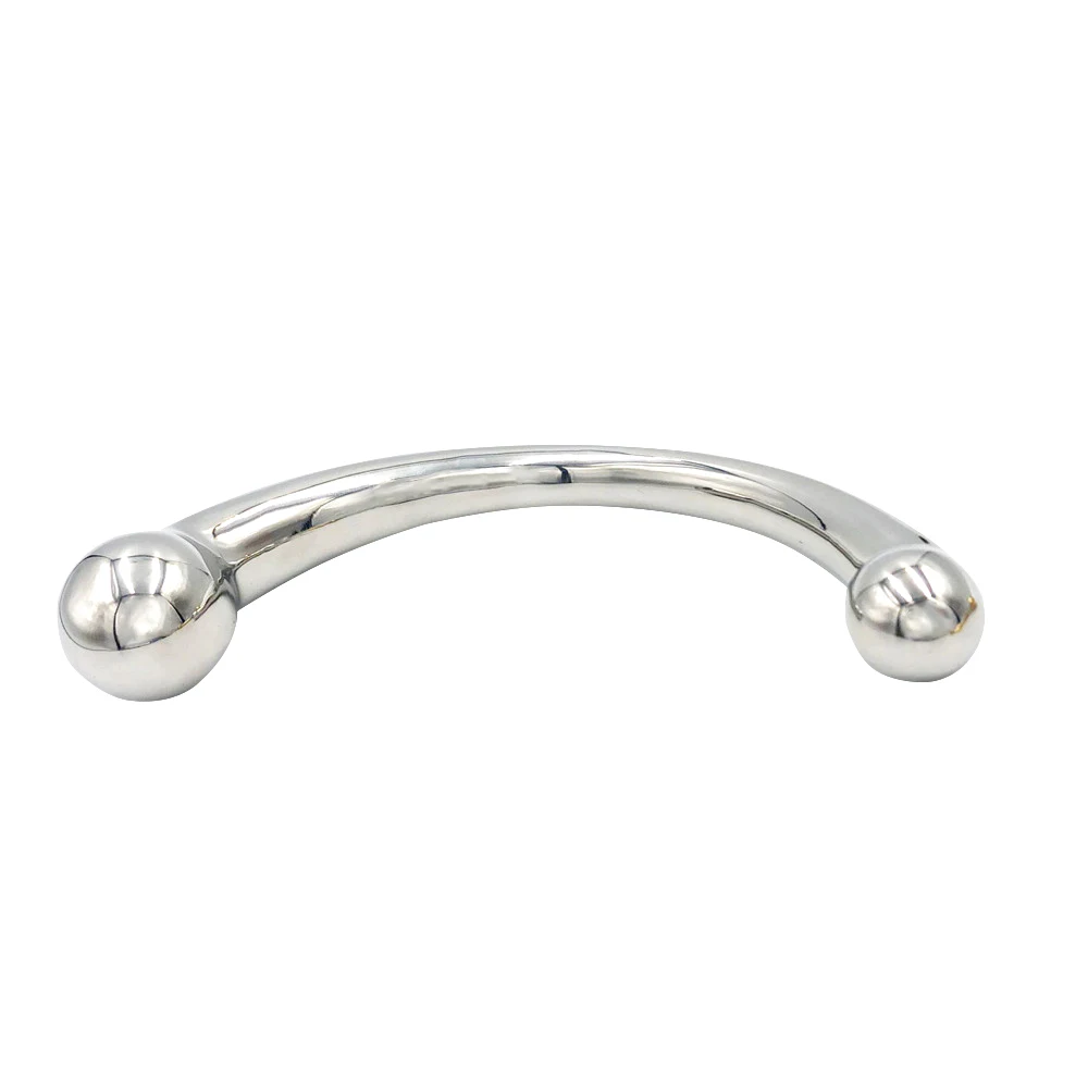 Взрослые секс игрушки массажный палочка G Нержавеющая сталь двойной конец чистый