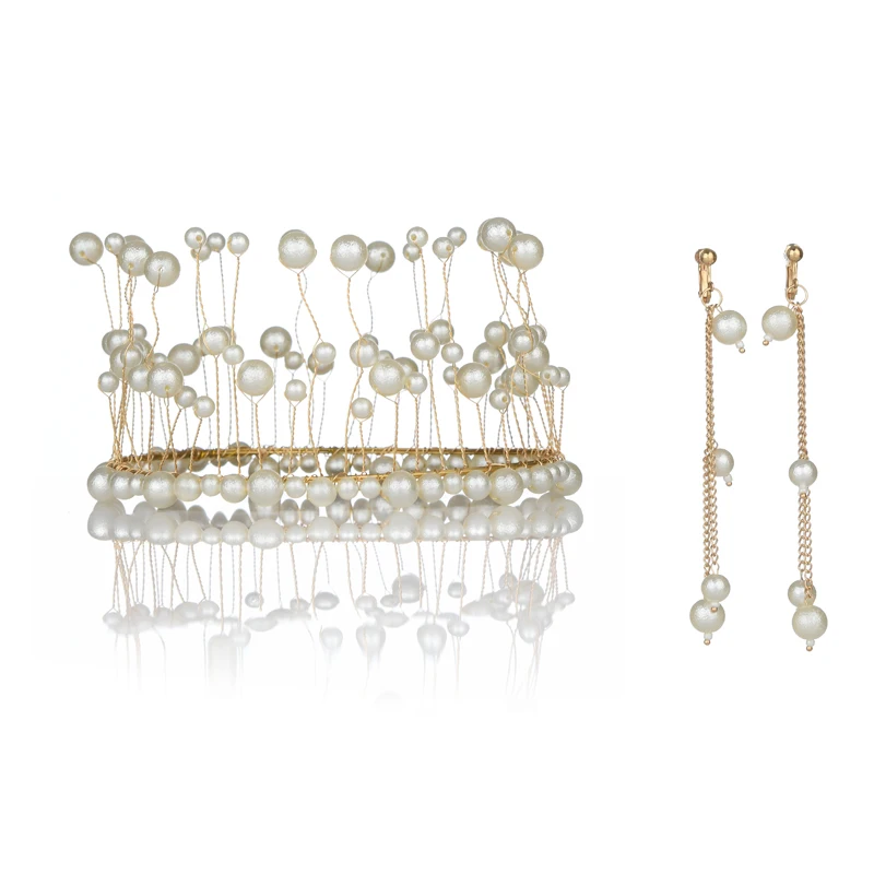 Ручная работа белые/красные заколки для волос с искуственным жемчугом