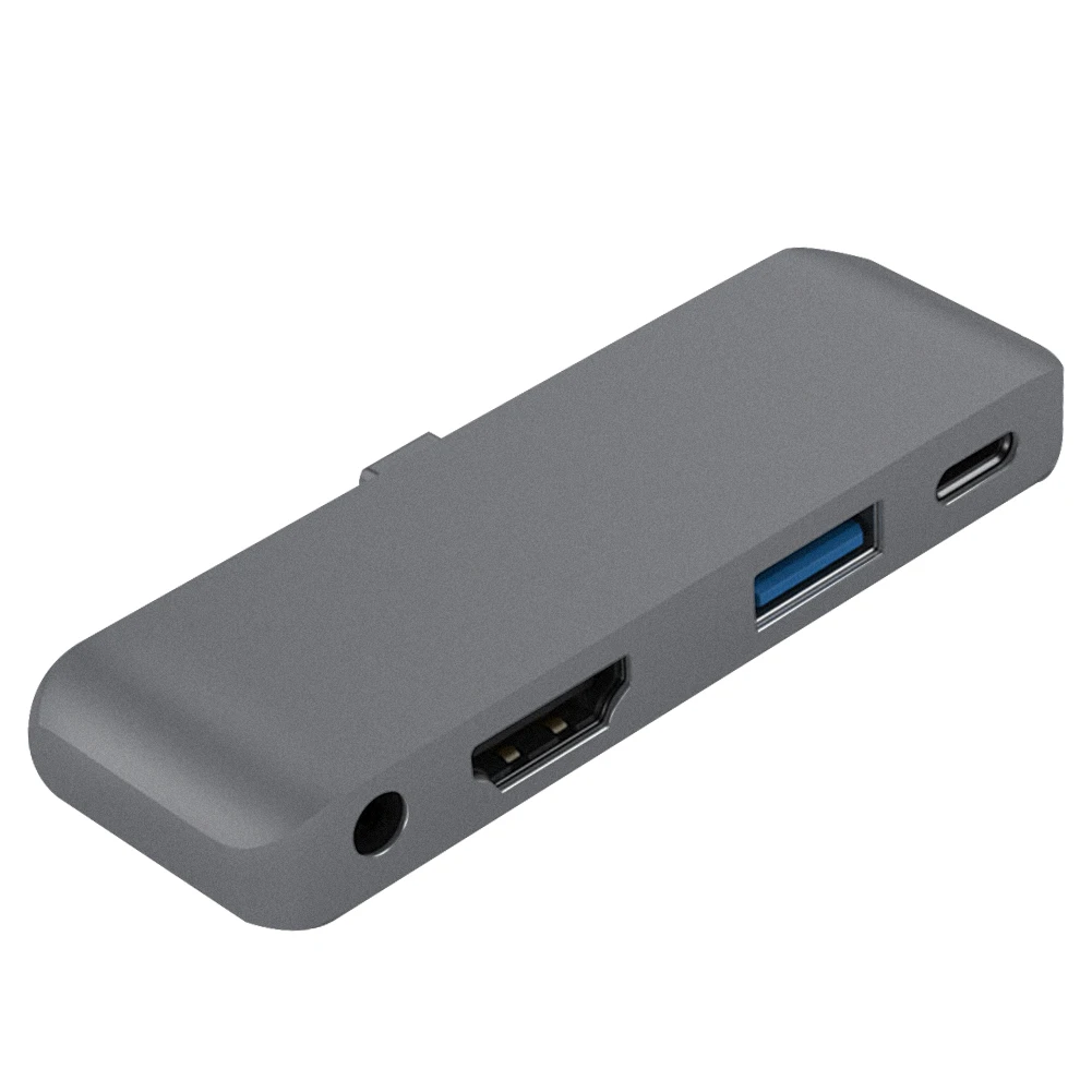 

High Speed PD Charging Aluminum Alloy 4K Strong Compatibility Stable Compact Concentrator USB Hub Type-c For IPad Pro