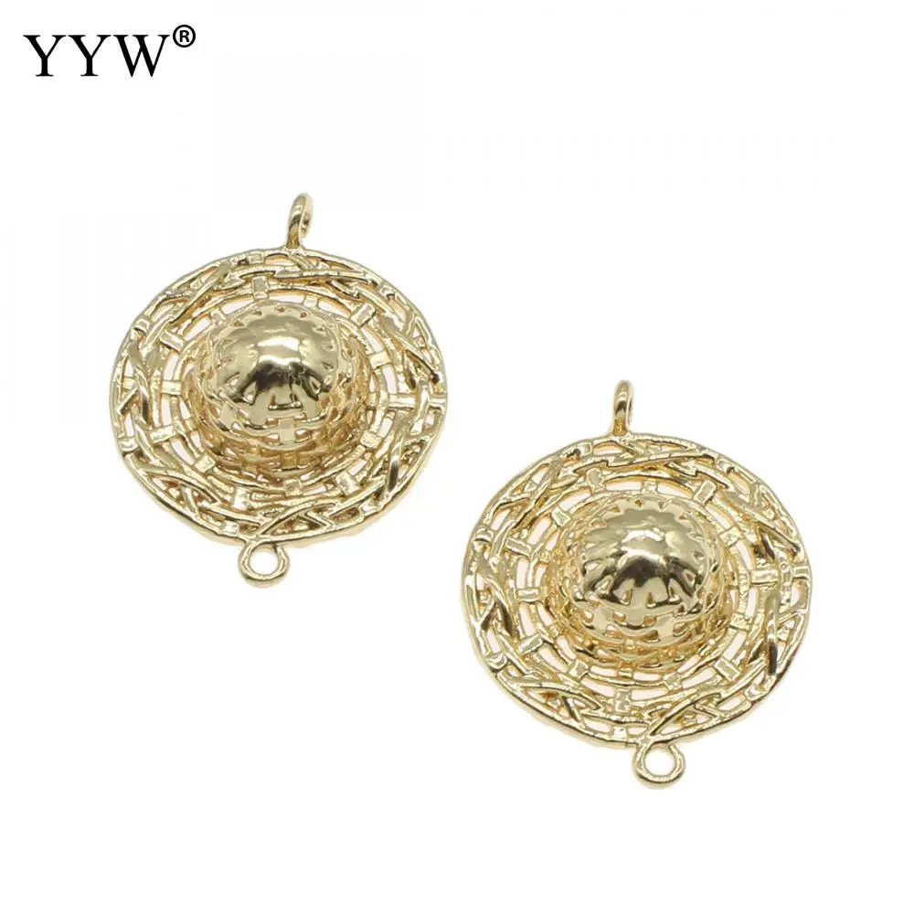 18 Pcs/Lot 21x27mm Gold Charms Pendant Bracelet Connectors For Diy Necklace Bracelet Jewelry Making Handmade Accessories