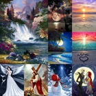 5D алмазная живопись сделай сам морской пейзаж, полностью Алмазная вышивка Стразы ручной работы, мозаичный узор, украшение для дома, подарок