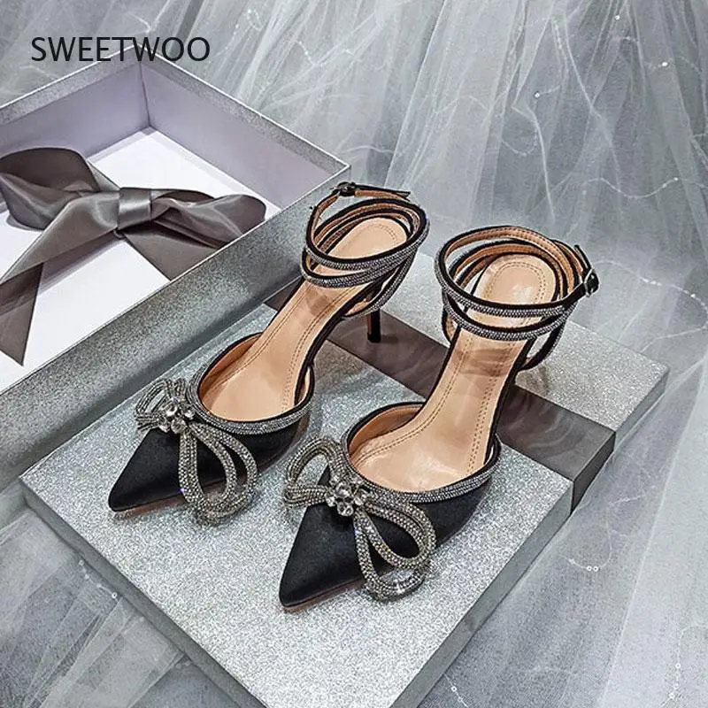 Дизайнерские свадебные туфли для женщин модель 2021 года заостренный носок