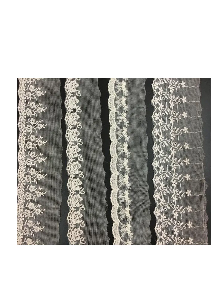 02 сетчатая вышивка кружева белый хлопок сетка аксессуары | Дом и сад