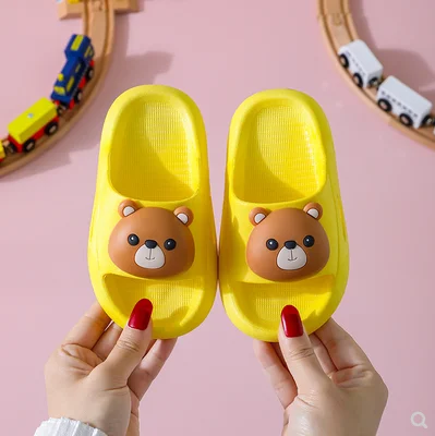 

Girl Boys Slippers Children Sandals Summer Cartoon Kids Shoes Plastic PVC Soft Breathable Antislip Baby Toddler Bathroom Shoes
