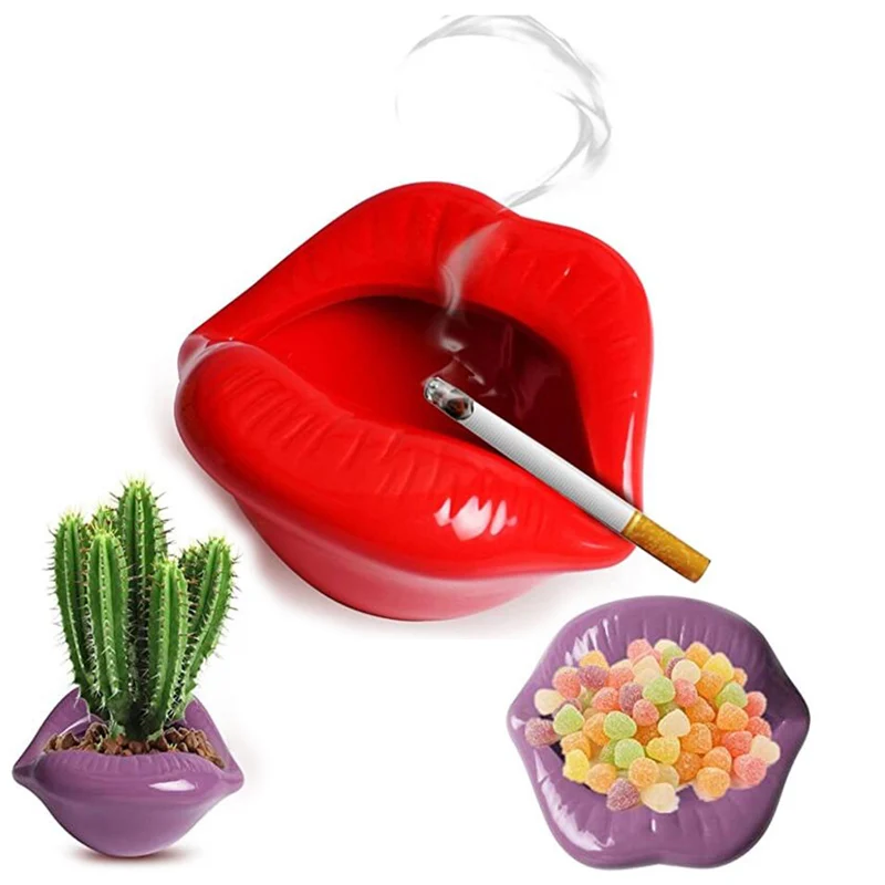 Пепельница пикантные губы керамическая пепельница Бездымная домашняя декорация