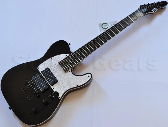 SCT-607B Stephen плотник подписанный 7 струн черный Tele копия электрической гитары