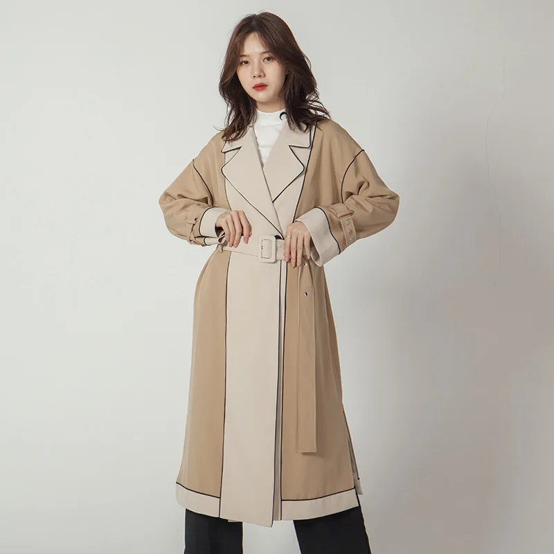 LANMREM новинка 2020 Pttern тренд свободный средней длины темперамент Ретро стиль