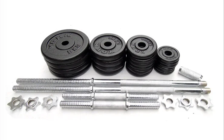 

Men's paint dumbbell fitness sporting goods weightlifting barbell combination 50KG set paint dumbbell set
