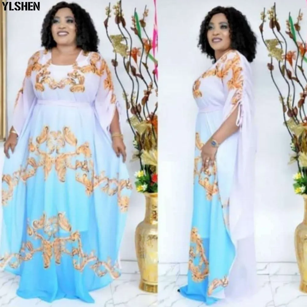 Африканские платья для женщин 2020 длинное платье Дашики летнее женской