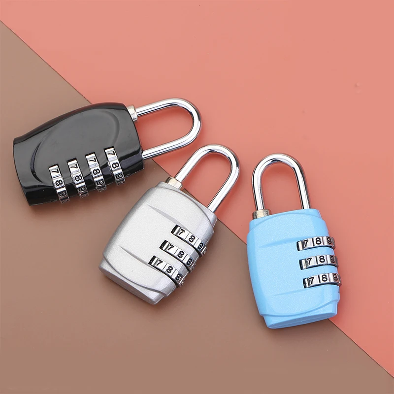 4 значный замок с кодовым замком кодовый для багажа металлический разные цвета