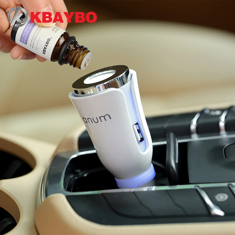 

KBAYBO Car Aroma Diffuser Car Aromatherapy mat Diffuser with Dual Power USB Car Charger