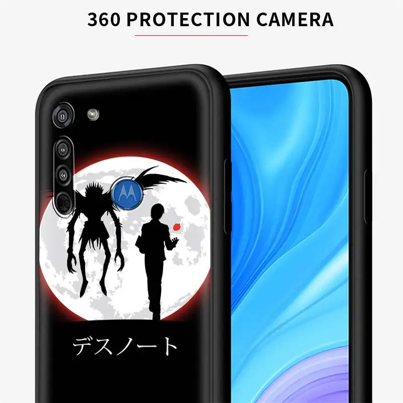 

Phone Case Cover for Moto G Stylus G8 G9 G Power Plus Lite E6S E7 One Fusion Edge + Silicone Shell Death Note Ryuk Kira