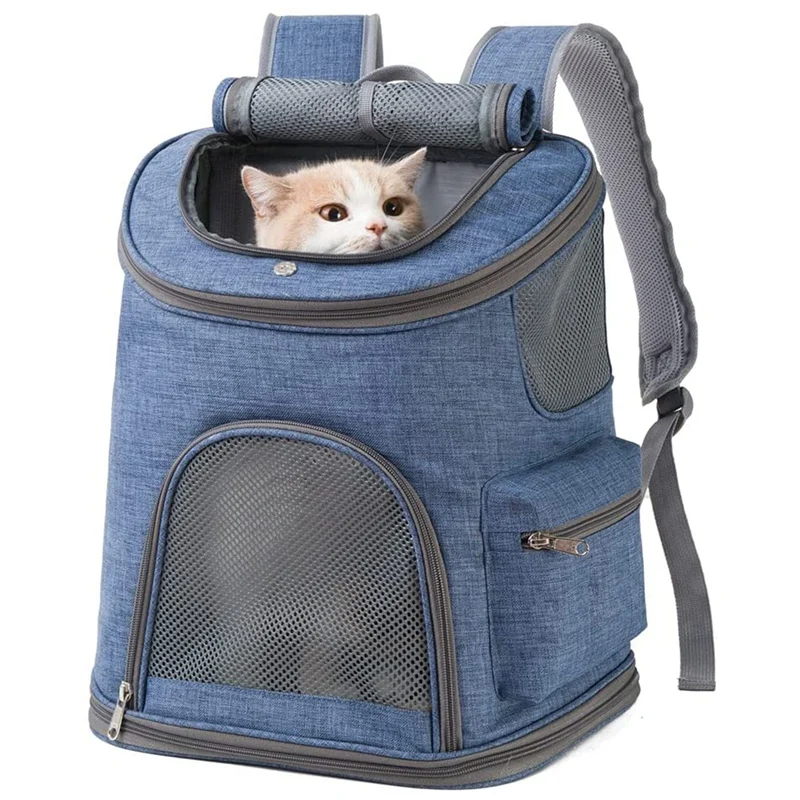 

Рюкзак для маленьких собак и кошек, рюкзак-переноска для маленьких собак, щенков, кошек, кроликов, одобрен авиакомпанией