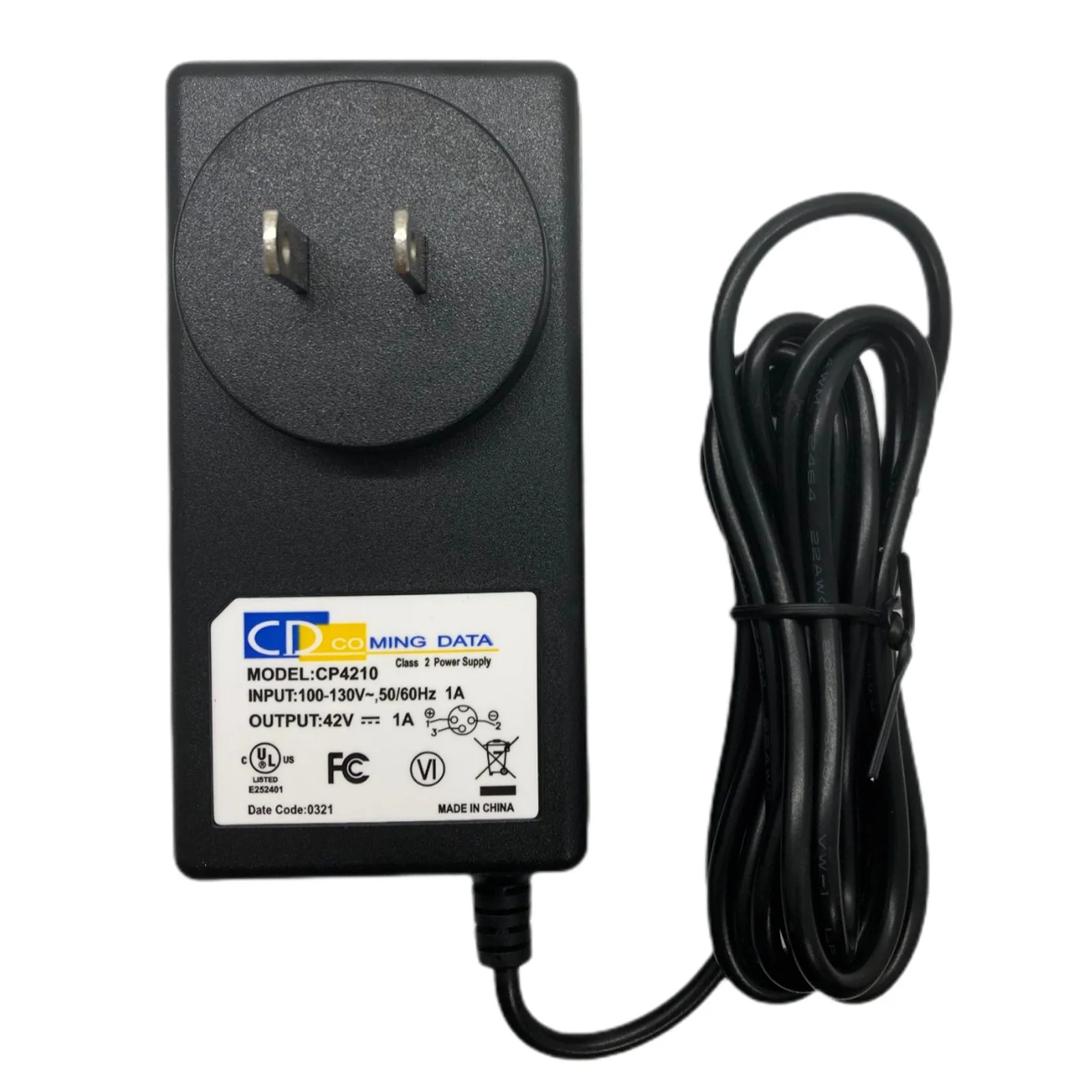 

Coming Data CP4210 Hoverboard Charger Scooter Replcement Charger 42V 1A