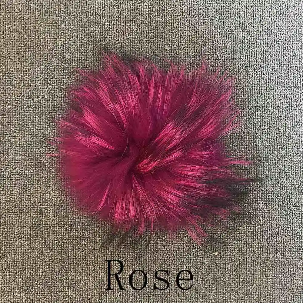 rose Розовое JAVA QC1874 Новое поступление женское зимнее пальто из натурального меха енота пушистое горячая распродажа меховое платье - Цвет: rose