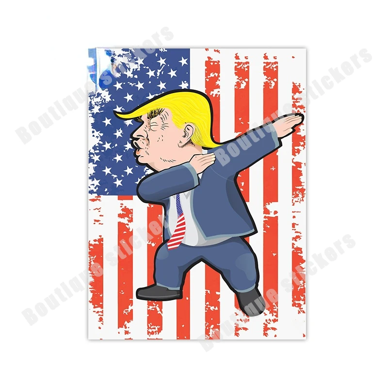 4 шт. оригинальные наклейки с принтом Дональда Трампа | Автомобили и мотоциклы