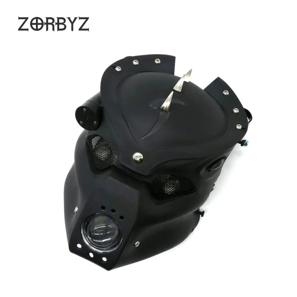 ZORBYZ черный мотоциклетный светодиодный передний головной светильник с черепом 28