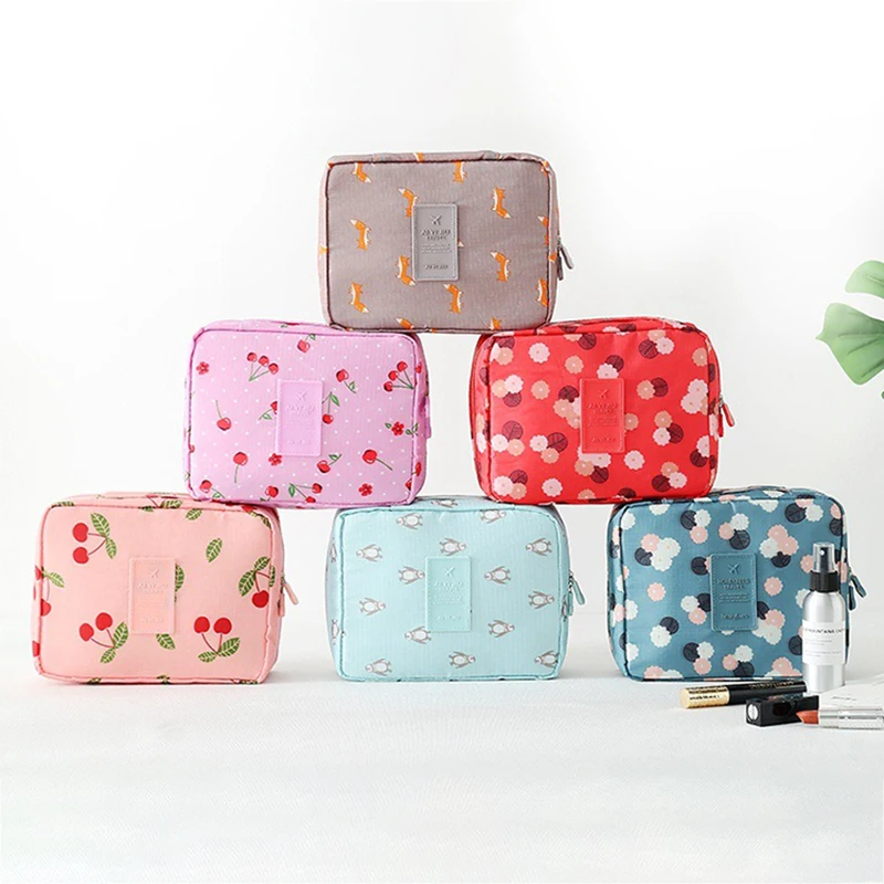 

High Quality Portable Women Make Up Cosmetic Bag Waterproof Beauty Case Organizer Toiletry Kits Bags Wash Pouch Travel Essential