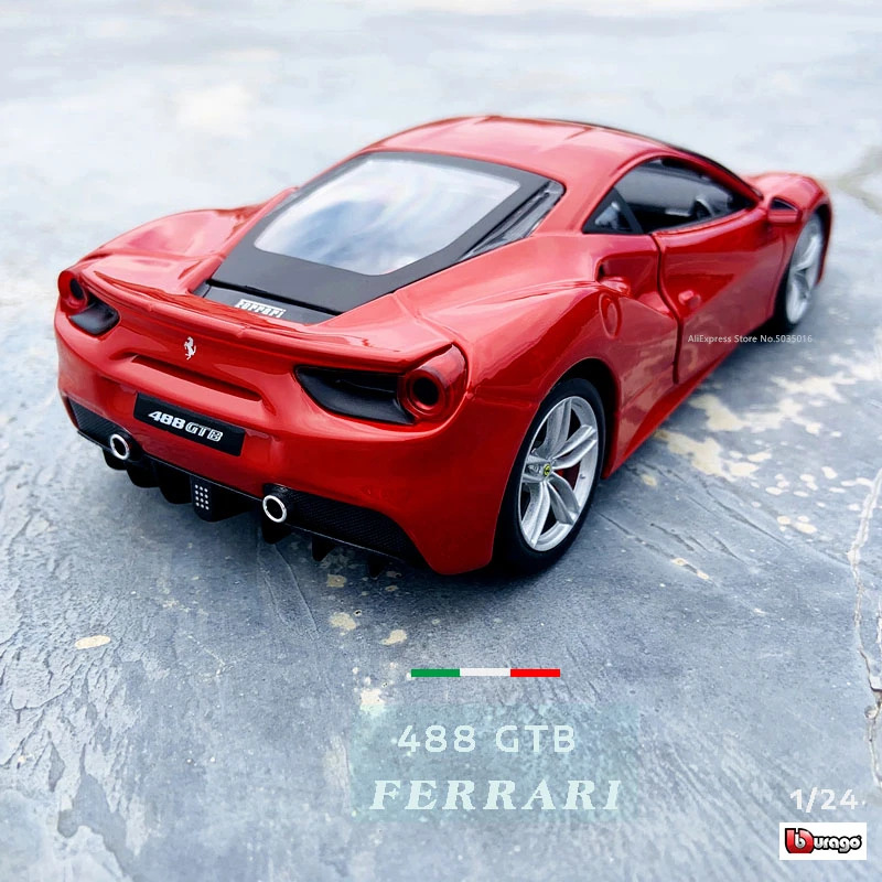 Bburago 1:24 Ferrari 488 GTB коллекция от производителя Авторизованная модель автомобиля из